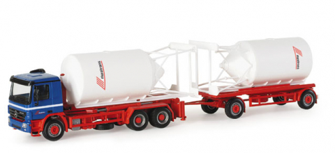 Herpa&nbsp;Mercedes Actros M 02 Silosteller-H�ngerzug Riwatrans