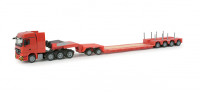 Mercedes Actros LH Pendel-X Tieflade-Sattelzug mit Interdolly