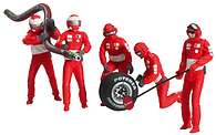 Figurensatz Ferrari-Mechaniker 5 Stueck