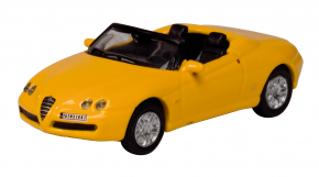 Alfa Romeo Spider, gelb