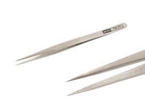 Pinzette mit feiner abgerundeter Spitze