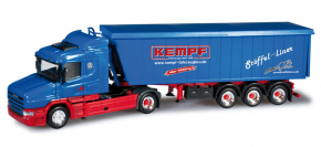 Scania Hauber Kippsattelzug Kempf Vorf&uuml;hrfahrzeug